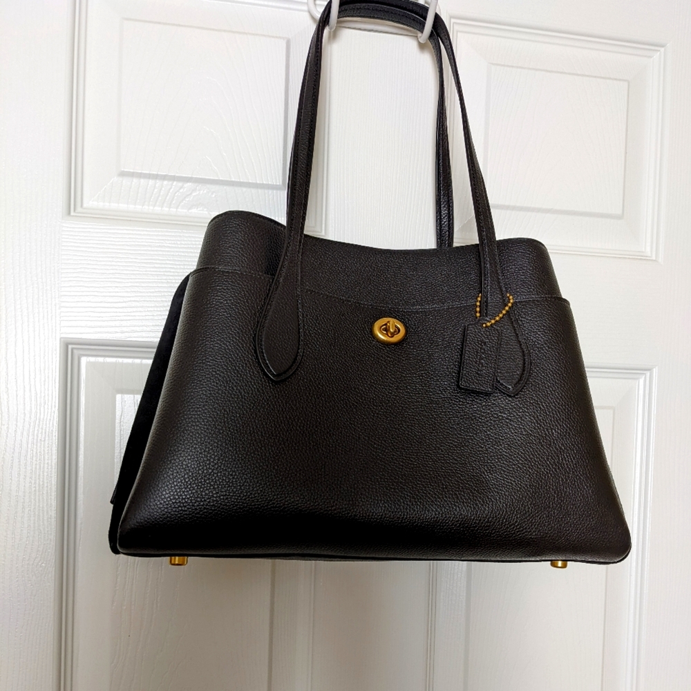 Coach Pebble Leather Lora Carryall 30